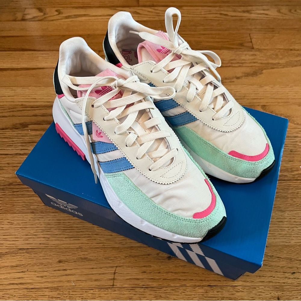 Adidas Retropy F2 White Multicolor Sneakers SZ 10